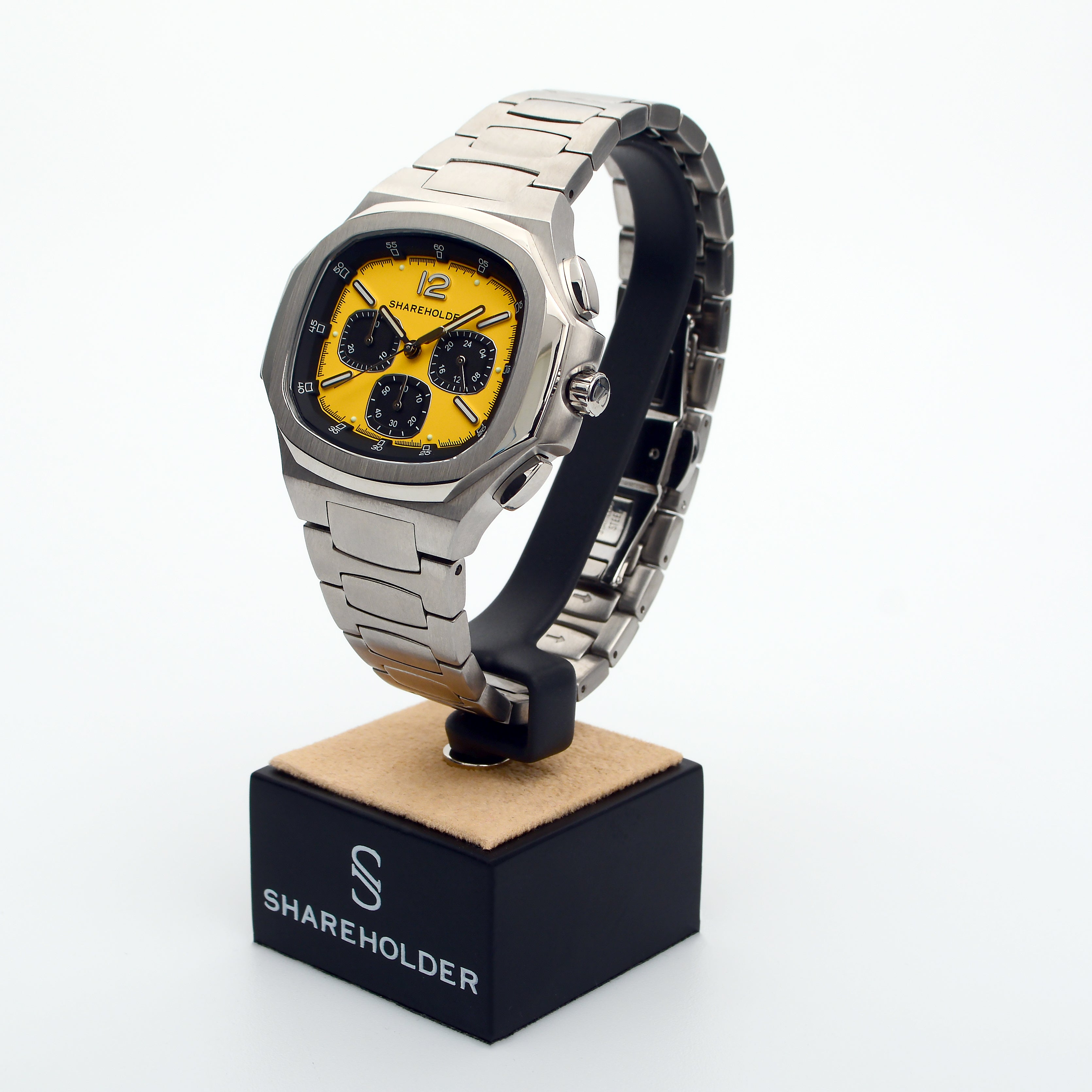 Frontliner Chronograph Stainless Steel Yellow – Shareholder Watches