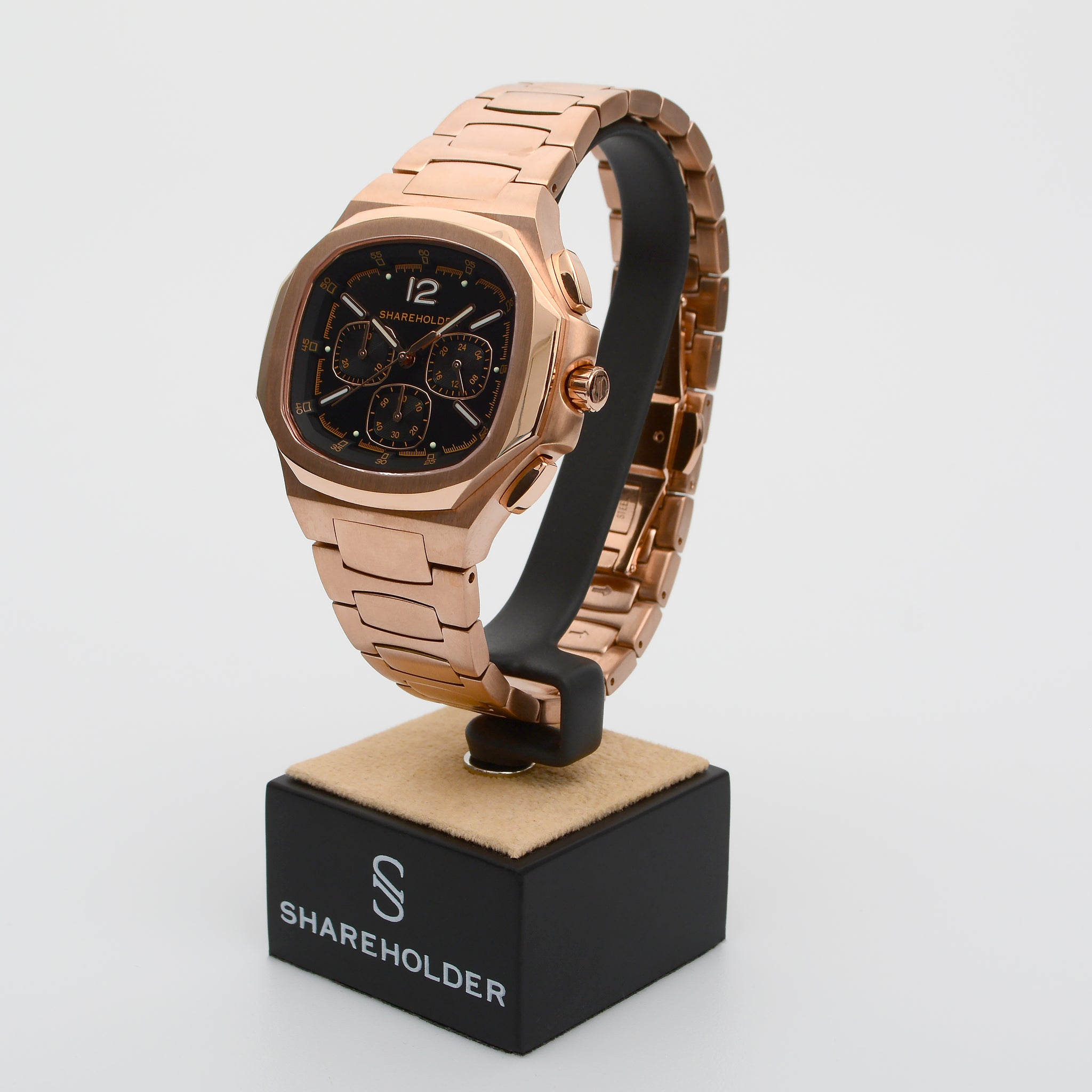 Frontliner Chronograph Stainless Steel Black Rose Gold – Shareholder ...