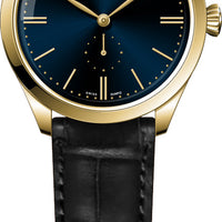 Navy Blue Dial / Gold Case / Black Strap – Shareholder Watches display picture 2