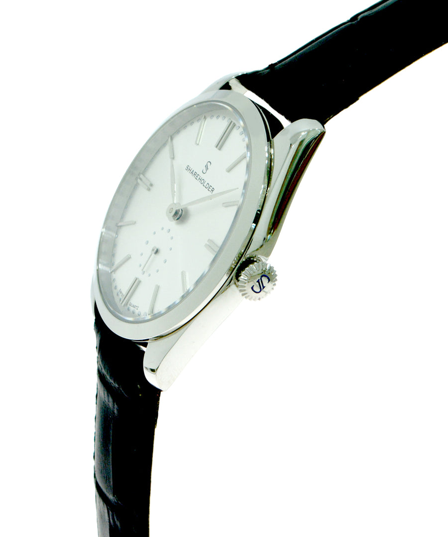 Silver Dial / Silver Case / Black Strap